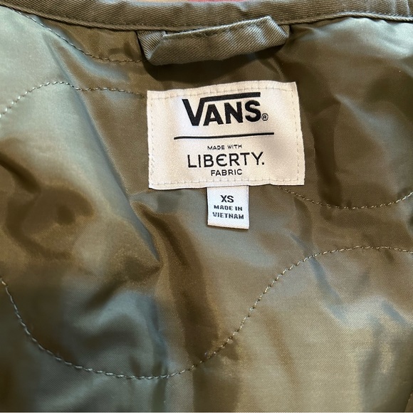 Vans X Liberty of London Olive Patchwork Jacket, XS - Picture 9 of 15